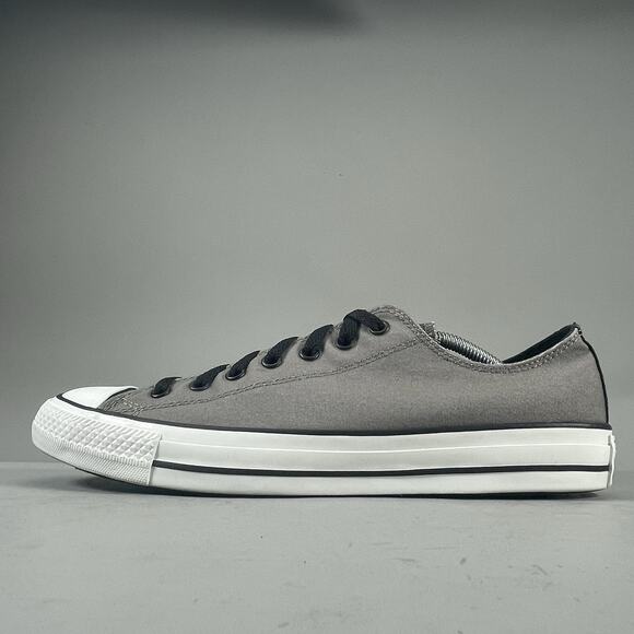 Converse Chuck Taylor All Star OX Mens 10 Gray Black Casual Sneaker Lace Up Shoe - Picture 1 of 9